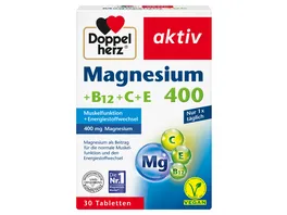 Doppelherz Magnesium 400 B12 C E 30 Tabletten