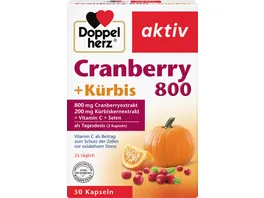 Doppelherz Cranberry 800 Kuerbis 30 Kapseln