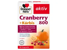 Doppelherz Cranberry 800 Kuerbis 30 Kapseln