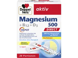 Doppelherz Magnesium 500 B12 D3 DEPOT Direct