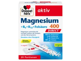 Doppelherz Magnesium 400 B6 B12 Folsaeure Direct