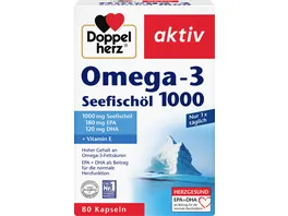 Doppelherz Omega 3 Seefischoel 1000 80 Kapseln