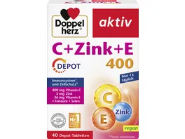 Doppelherz C Zink E 400 DEPOT 40 Tabletten