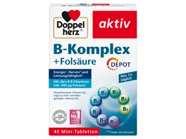 Doppelherz B Komplex Folsaeure DEPOT 45 Tabletten