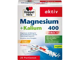 Doppelherz Magnesium 400 Kalium Direct 20 Portionen