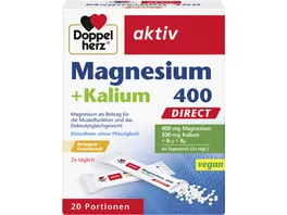 Doppelherz Magnesium 400 Kalium Direct 20 Portionen
