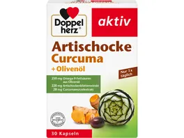 Doppelherz Artischocke Curcuma Olivenoel 30 Kapseln