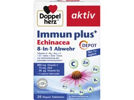 Doppelherz Immun plus Echinacea 8 in 1 Abwehr Depot 20 Tabletten