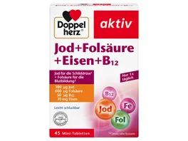 Doppelherz Jod Folsaeure Eisen B12 45 Mini Tabletten