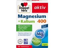 Doppelherz Magnesium 400 Kalium 30 Tabletten