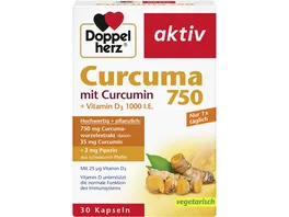 Doppelherz Curcuma 750 mit Curcumin Vitamin D3 1000 I E