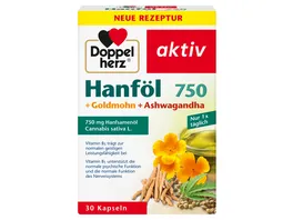 Doppelherz Hanfoel Goldmohn Ashwagandha