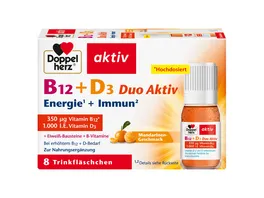 Doppelherz B12 D3 Duo Aktiv Energie Immun 8 Trinkflaeschchen