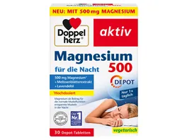 Doppelherz Magnesium 500 fuer die Nacht