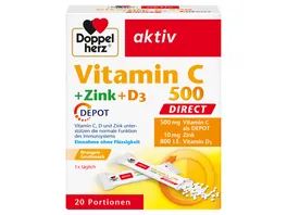 Doppelherz Vitamin C 500 Zink Direct D3 Depot