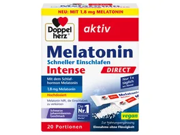 Doppelherz Melatonin Schneller Einschlafen Direct 20 Portionen