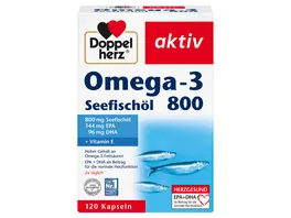 Doppelherz Omega 3 Seefischoel 800 120 Kapseln