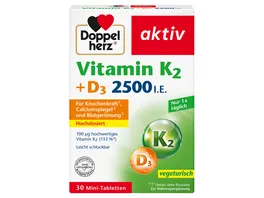 Doppelherz Vitamin K2 D3 2500 I E