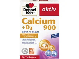 Doppelherz Calcium 900 D3 Biotin Folsaeure 30 Tabletten