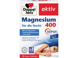 Doppelherz Magnesium 400 fuer die Nacht 30 Tabletten