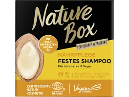 NATUREBOX Fest Shampoo Naehrpflege mit Argan Oel 85 G