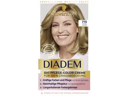 DIADEM 3 in 1 Pflege Color Creme 715 Mittel Blond