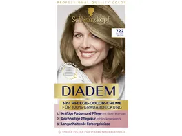 DIADEM 3in1 Pflege Color Creme 722 Dunkel Blond