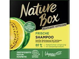 Nature Box festes Shampoo Frische mit Melonenoel