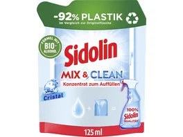 Sidolin Glasreiniger Streifenfrei Mix Clean Cristal Nachfuellbeutel