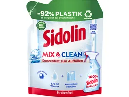 Sidolin Glasreiniger Streifenfrei Mix Clean Cristal Nachfuellbeutel