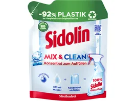 Sidolin Glasreiniger Streifenfrei Mix Clean Cristal Nachfuellung