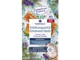 Dresdner Essenz Badesalz Erkaeltungszeit Erholsame Nacht