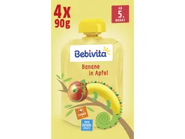 Bebivita Baby Quetschbeutel Banane in Apfel