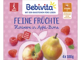 Bebivita Feine Fruechte Himbeere in Apfel Birne