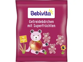Bebivita Knabberprodukt Getreidebaerchen mit Superfruechten