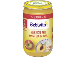 Bebivita Fruechte 250g Pfirsich mit Maracuja in Apfel