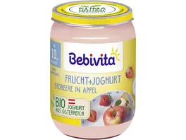 Bebivita Bio Frucht Joghurt 190g Erdbeere in Apfel