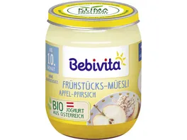 Bebivita Bio Fruehstuecks Mueesli Apfel Pfirsich