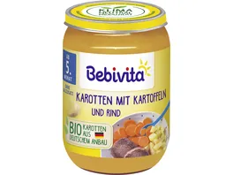 Bebivita Bio Menues Kartoffel Pueree mit Gemuese und Hackfleisch