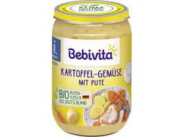 Bebivita Bio Menues Kartoffel Gemuese mit Pute