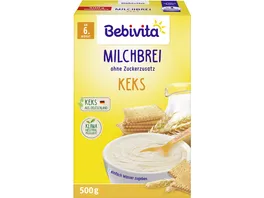 Bebivita Milchbreie ohne Zuckerzusatz Milchbrei Keks