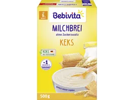 Bebivita Milchbreie ohne Zuckerzusatz Milchbrei Keks