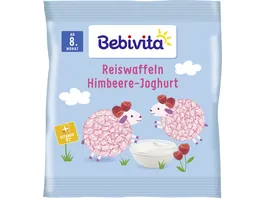 Bebivita Knabberprodukte Reiswaffel Himbeere Joghurt