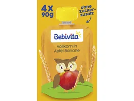 Bebivita Kinder Spass Frucht und Getreide Vollkorn in Apfel Banane