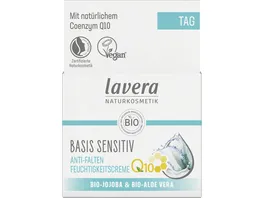 lavera BASIS SENSITIV Anti Falten Feuchtigkeitscreme Q10
