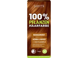 SANTE 100 Pflanzen Haarfarbe Mahagonirot