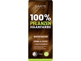 SANTE 100 Pflanzen Haarfarbe Maronenbraun