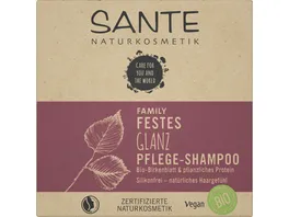 SANTE FAMILY Festes Glanz Pflege Shampoo Bio Birkenblatt pflanzliches Protein