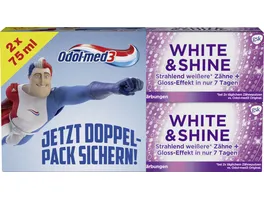 Odol med3 White Shine Zahncreme Doppelpack