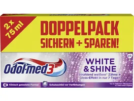 Odol med3 White Shine Zahncreme Doppelpack